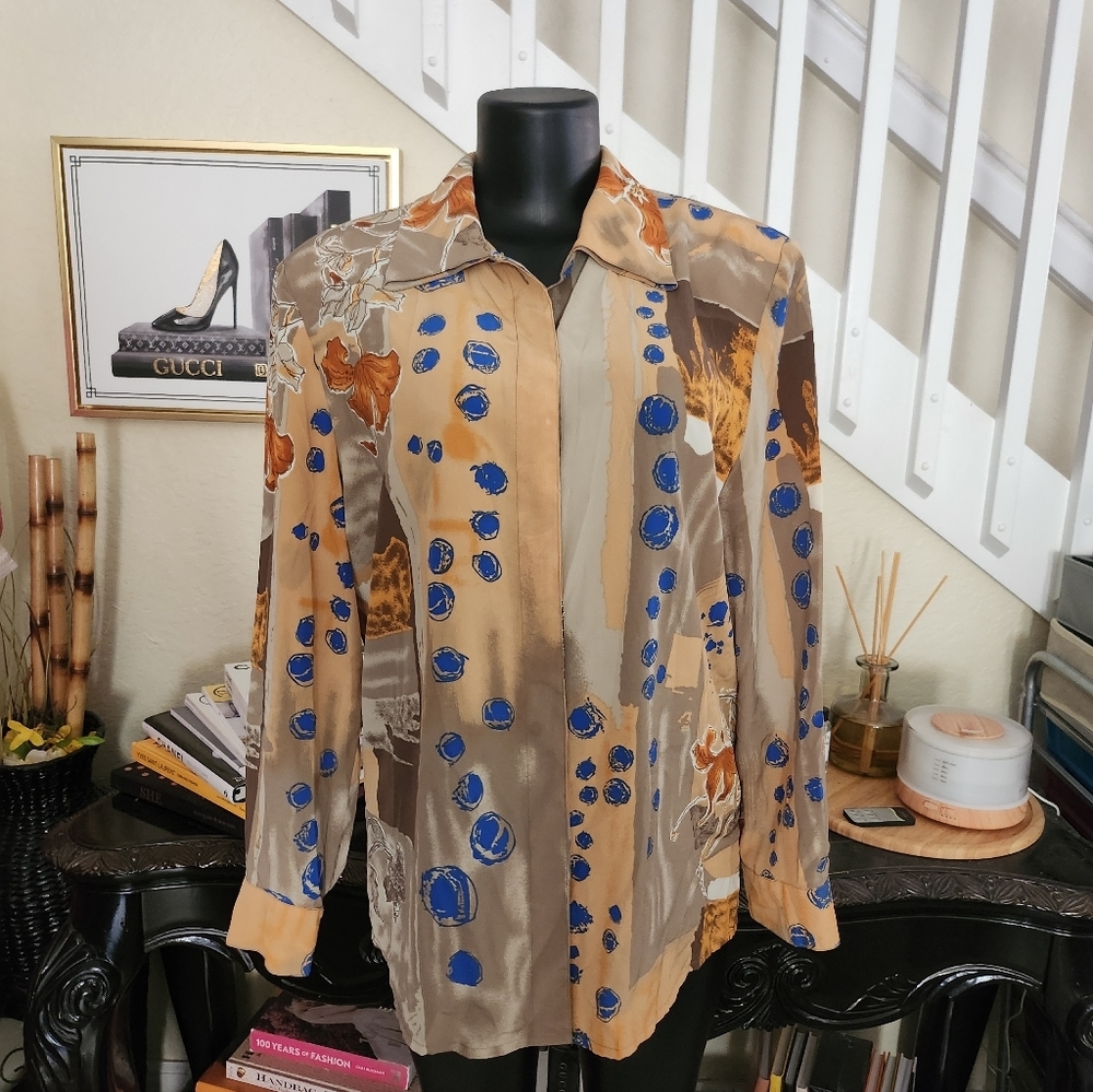 Louis Feraud vintage blouse size 12